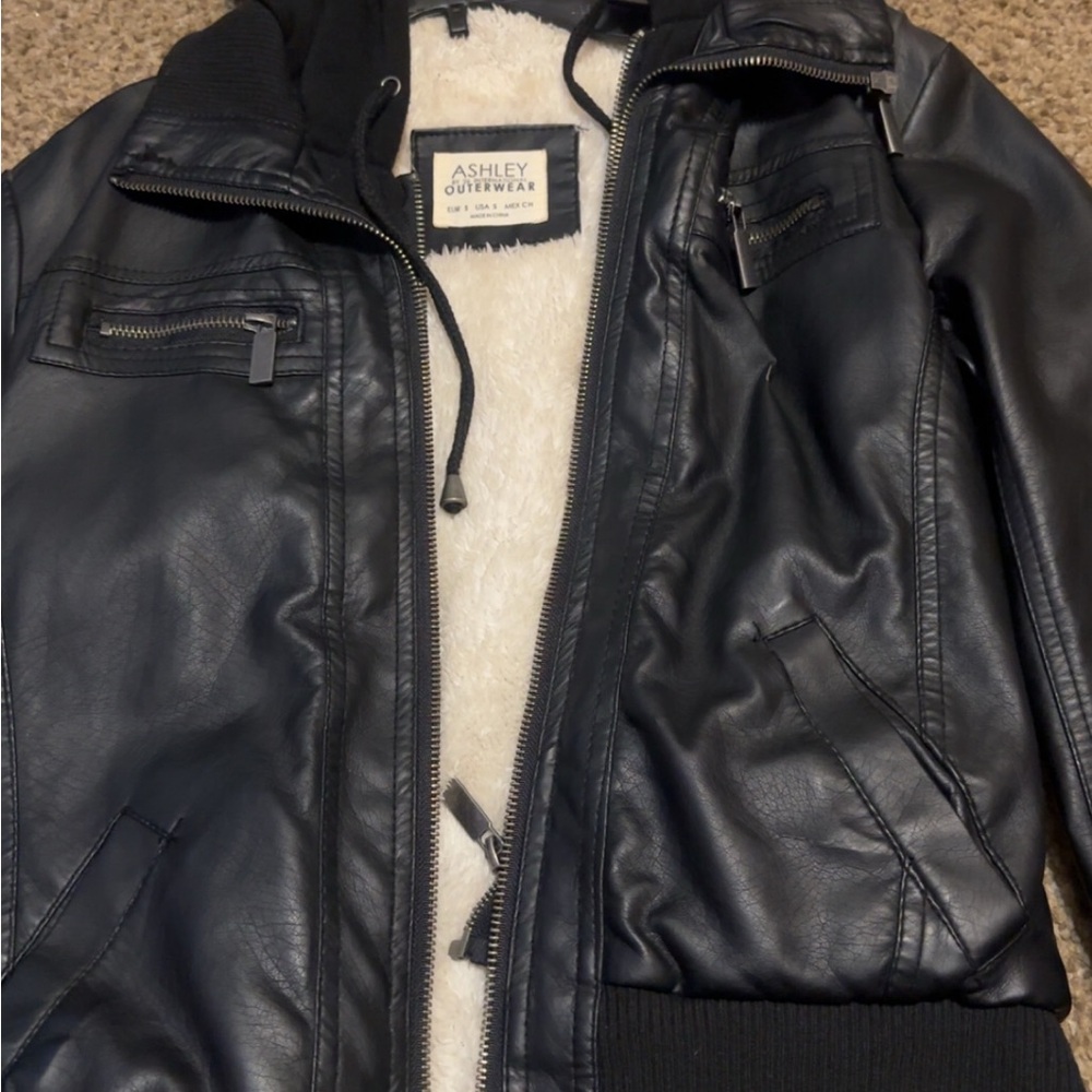 Ashley By 26 International Black Bomber Jacket